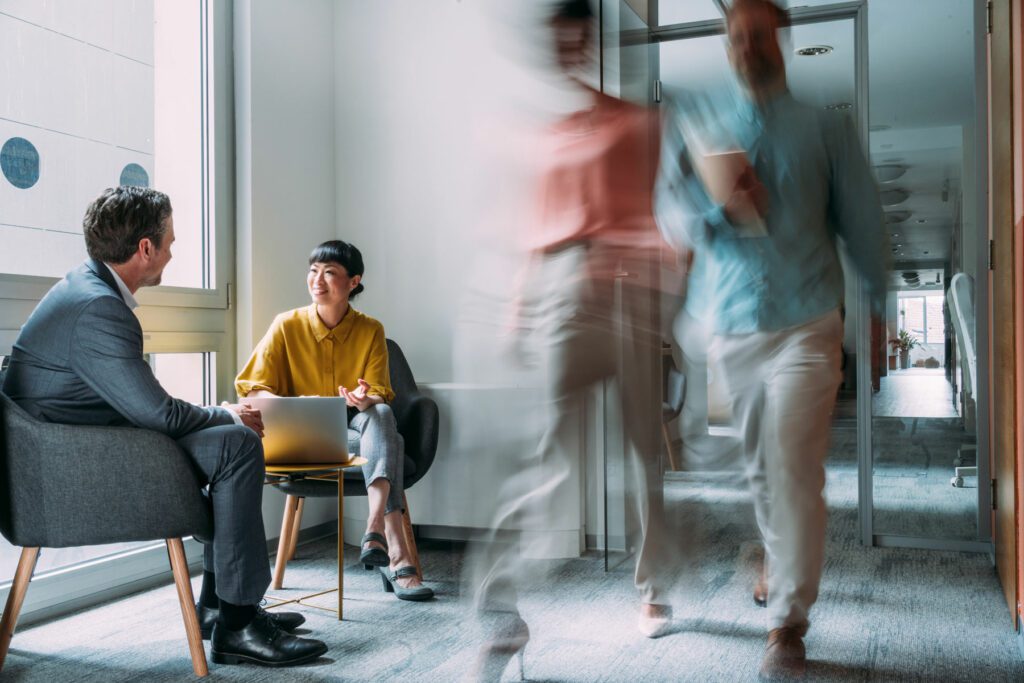 Shot of business people having a meeting in board room.